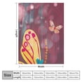 thumbnail image 4 of ARISTURING Butterfly Flannel Blanket Gifts for All Seasons Long-lasting Blanket 40x50in, 4 of 6