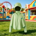 thumbnail image 5 of Weebloom Kids Toddler Zip Up Hoodie Boys Girls Sun Protection Jacket Lightweight Summer Sun Jacket Breathable Upf Outerwear Cool Feeling Windbreaker Outdoor Activities Cooling Shirt 2-3 Years, 5 of 5