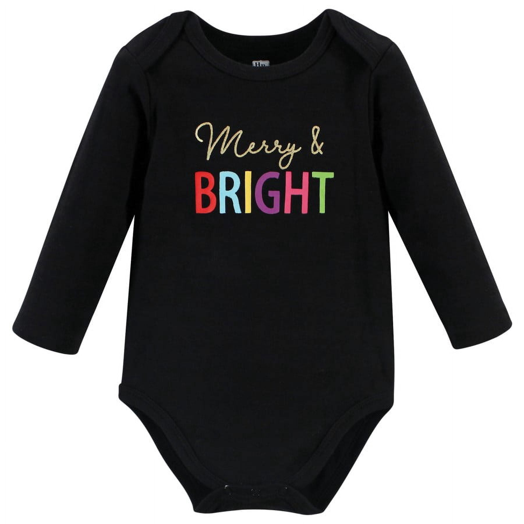 Hudson Baby Cotton Long-Sleeve Bodysuits, 3-Pack, Newborn- 24 Months