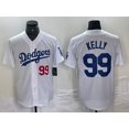 thumbnail image 1 of Baseball Jersey Dodgers Jersey Fan Elite Version Dodgers 18# 99# Kelly Copy Player Name Jersey, 1 of 2
