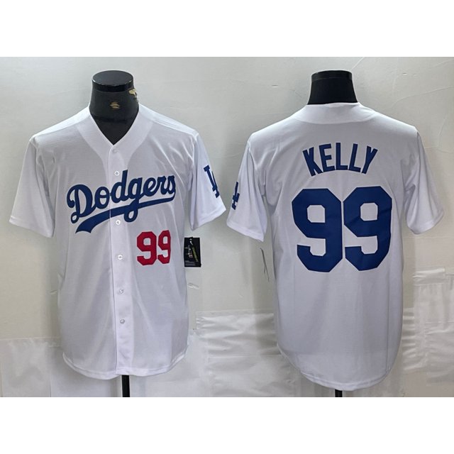 Baseball Jersey Dodgers Jersey Fan Elite Version Dodgers 18# 99# Kelly Copy Player Name Jersey