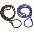 thumbnail image 7 of QUMENEY 2PCS Durable Dog Slip Rope Leash, 5 FT Dog Training Leash, Strong Slip Lead, Standard Adjustable Pet Slipknot Nylon Leash for Small Medium Dogs(10-80 lb) (Blue+Black), 7 of 7