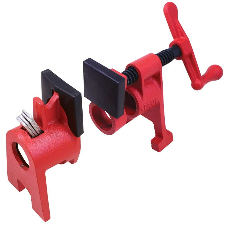 H-Style Pipe Clamp Fixture Set for 1/2 in. Black Pipe H-Style Pipe Clamp Fixture Set for 1/2 in. Black Pipe