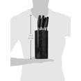 thumbnail image 4 of New England Cutlery 7pc Marble Finished Nonstick Knife Block Set (Black), 4 of 4