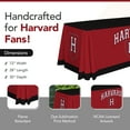 thumbnail image 2 of Harvard Crimson 6' College Sports Printed Table Throw - NCAA Licensed - Polyester Draped - School Tablecloth (Black, Red, White), 2 of 5