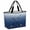 White Blue, variant on Ice Hockey Beach Bag for Women, Large Breathable Mesh Beach Tote Bag, Modern Minimalist Ball Sports Game Art Sandproof Lightweight Travel Bags for Vacation Picnic Swimming Pool 15.7"x15.7"x9.1"