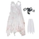 thumbnail image 1 of Disfraz de novia de Halloween para niñas, ropa novedosa, vestido de tutú para cosplay para vacaciones 150 centímetros, 1 of 9