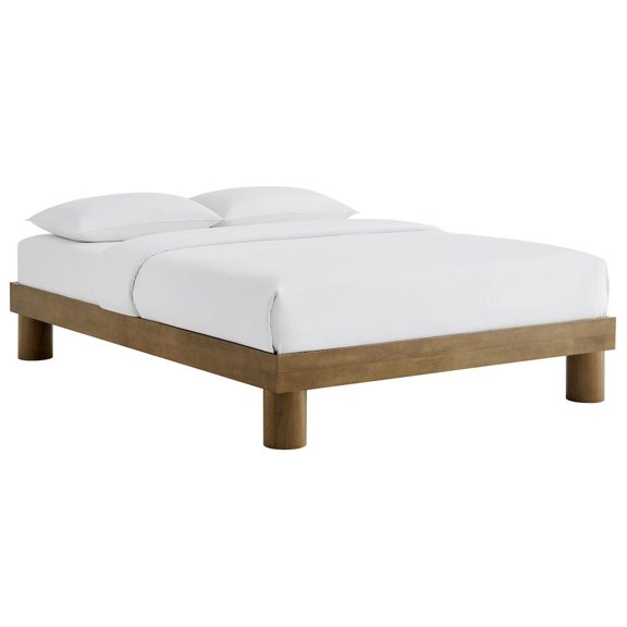Runa Queen Platform Bed in French Oak