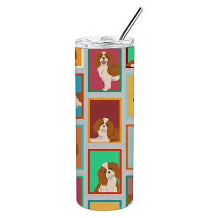 

Lots of Blenheim Cavalier Spaniel Stainless Steel 20 oz Skinny Tumbler 3 in x 8.25 in