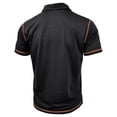 thumbnail image 4 of IDOPIP Men's Color Block Polo Shirts Classic Button Basic Short Sleeve Shirt Golf Stylish Tops, 4 of 5