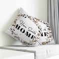 thumbnail image 3 of Farmhouse Wreath Pillow Covers 24x24 Inch Decorative Throw Pillow Cover, Sweet Home Rustic Plants Texture Grey Wood Sofa Pillowcases Accent Cushion Case Home Decor Bedroom Living Room, 3 of 6