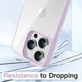 thumbnail image 4 of JETech Case for iPhone 14 Pro 6.1-Inch, Shockproof Phone Bumper Cover, Solid Color Matte TPU Frame, Anti-Scratch Clear Back (Purple), 4 of 6