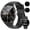 Black, variant on Blackview Smart Watch for Women with 1.43'' AMOLED Display – Make/Answer Calls, 100+ Sports Modes, 2 Straps, Compatible with iPhone & Android (Gold)