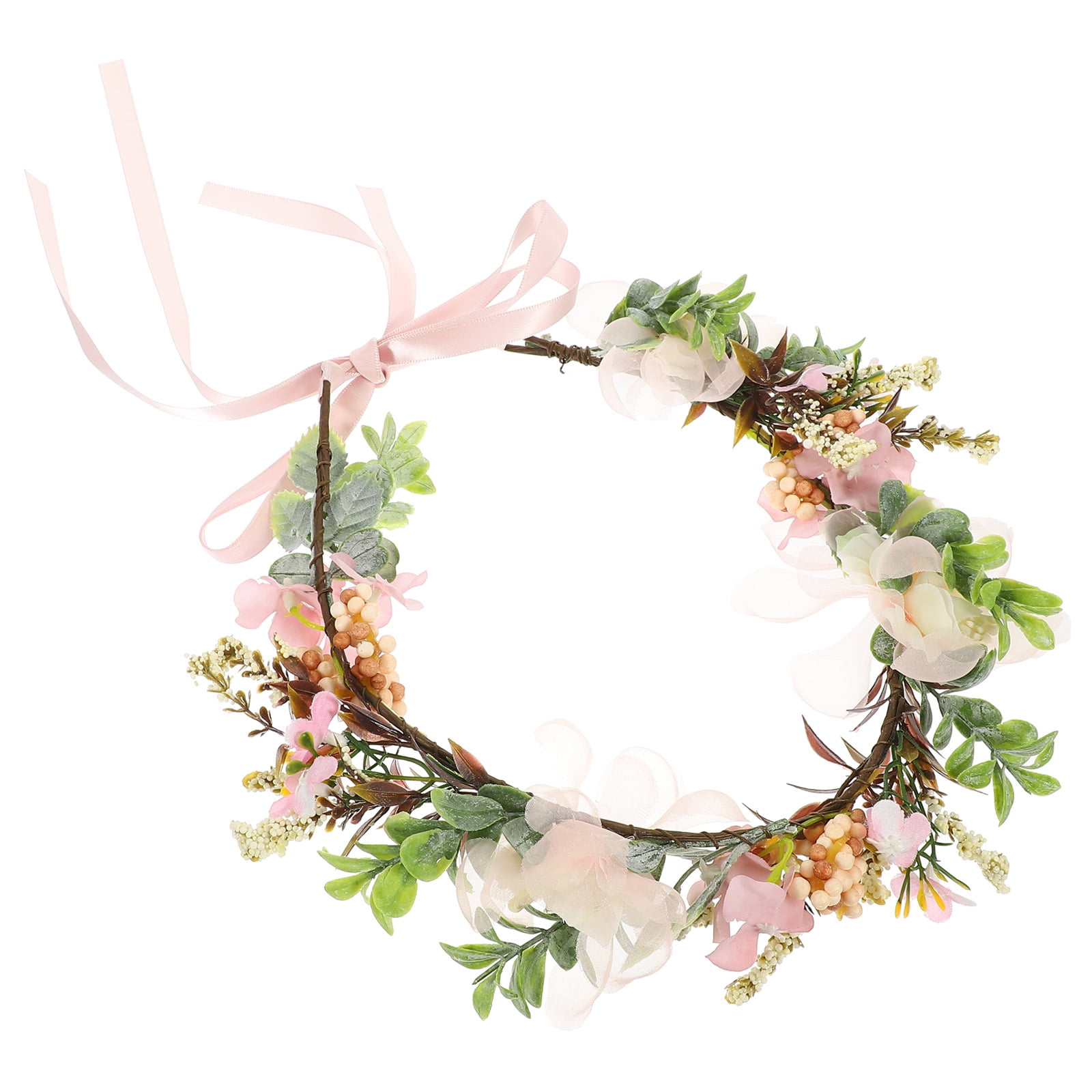 IFANLANDOR Artificial Flower Dog Collar with Ribbon Strap for Wedding Decoration Lightweight and Portable Pet Accessory
