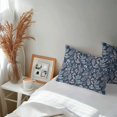 thumbnail image 6 of Lumbar Pillow Covers 20x12 Inch Set of 2, Dandelion Waterproof Outdoor Pillow Covers, Navy Blue Flowers Modern Minimalist Spring Decorative Cushion Pillowcases for Couch, Sofa, Bed, Garden, Patio, 6 of 9