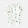 thumbnail image 3 of Zwiiyzr 0-6M Newborn Unisex Baby Romper Cotton Onesie Infant Long Sleeve Jumpsuit Boy and Girl Baby Clothes White, 3 of 3