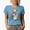 Baby Blue, variant on Too Hip to Hop, Retro Easter Sunday Bunny Art Favor, Souvenir or Merch Gift, White T-Shirt, 3XL
