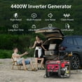 thumbnail image 5 of PowerSmart 4400W Inverter Generator, Gas Powered, CO Detect, Home Backup & Outdoor Use, 62 lbs, EPA Certified, 5 of 8