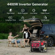 PowerSmart 4400W Inverter Generator, Gas Powered, CO Detect, Home Backup & Outdoor Use, 62 lbs, EPA Certified