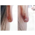 thumbnail image 3 of 1 Pair Locking Earring Backs Jewelry Findings Replacements Backs Stoppers 6mm White Gold Color, 3 of 9
