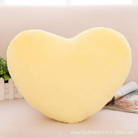 EGNMCR Heart Pillow Throw Pillow Plush Fluffy, Cute Soft Throw Cushion, Valentines Day,Thanks Giving Days,Valentine's Day Decorative for Home Bed Couch Heart Shape
