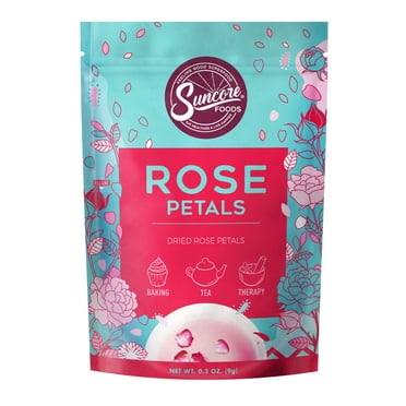 Suncore Foods Gluten-Free Rose Petals Bloom, 0.3oz, Tea, Gluten Free, No Caffeine