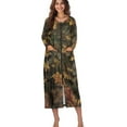 thumbnail image 4 of FOR U DESIGNS Hunting Camo Pattern Women Nightgown Soft House Dresses for Woman with Pockets, Lightweight Elastic Fabric Robes for Woman Mumu Dress , 4XL, 4 of 8