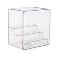 thumbnail image 3 of Almencla Showcase Display Case Storage Bin Dustproof Clear Display Stand Storage Box for Sundries Dolls Model Small Figurines Cars Toys Clear with steps, 3 of 8