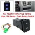 thumbnail image 3 of Blue Led Power Lights Push Button Switch Laser for Toyota Camry Prius Corolla, 3 of 9