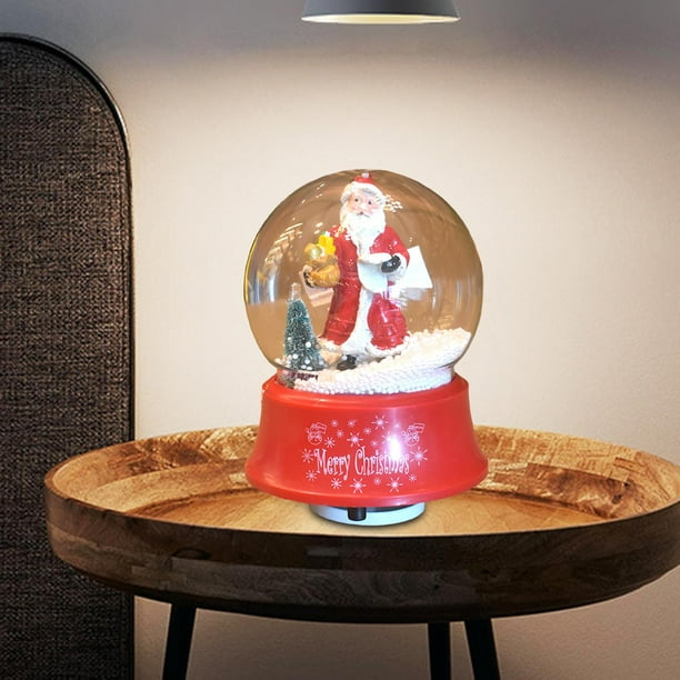 Bola De Nieve Musical Navidad - Linterna LED Con Nieve Automática, Luces RGB Y 8 Canciones, Ideal Para Decorar En Fiestas