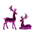 thumbnail image 2 of 2Pcs Reindeer Ornament Statues,Christmas Reindeer Plastic Sculpture Decor,Venados De Navidad Para Decoración,Standing Sitting Deer for Women Mom Gift Holiday Home Office TV Stand Shelf Wine Cabinet, 2 of 4