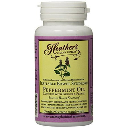 Natural Peppermint Oil Capsules for IBS by Heather's Tummy (Best Peppermint Capsules For Ibs)