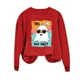 thumbnail image 2 of Ailaofu Womens Halloween Crewneck Sweatshirt Cute Long Sleeve Graphic Pullover Tops Fall Fashion Clothes, 2 of 4