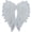 White, variant on Yvsxxv 2Pcs Gold Sequin Angel Wings Embroidered Sewing Patches 2Pcs
