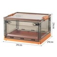 thumbnail image 2 of Organizador de almacenamiento plegables Sunnimix Contenedores de almacenamiento plegables marrón naranja, 2 of 8