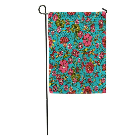 NUDECOR Morris Floral in Middle Ages William Pattern Abstract Antique Baroque Garden Flag Decorative Flag House Banner 28x40 inch