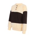 thumbnail image 3 of Vedolay Womens T Shirts Women's Tops Long Sleeve Loose Pullover Casual Ladies Solid Striped Crewneck Sweatshirts,Beige XL, 3 of 5