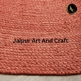 thumbnail image 5 of Jaipur Art And Craft Indian Natural Hand Braided Jute Oval Rug Area Rug Home Decor Floor Carpet Rug Size - (9x12 Sq Feet), (108x144 Inches), (270x360 CM), 5 of 7