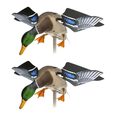Avian X PowerFlight Mallard Weatherproof Spinning Wing Duck Decoy 2 Pack