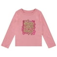 thumbnail image 5 of BTween Girls 4-Pack Long Sleeve Graphic T-Shirts - 100% Cotton, Fun & Vibrant Designs, Gray, 4/5, 5 of 7