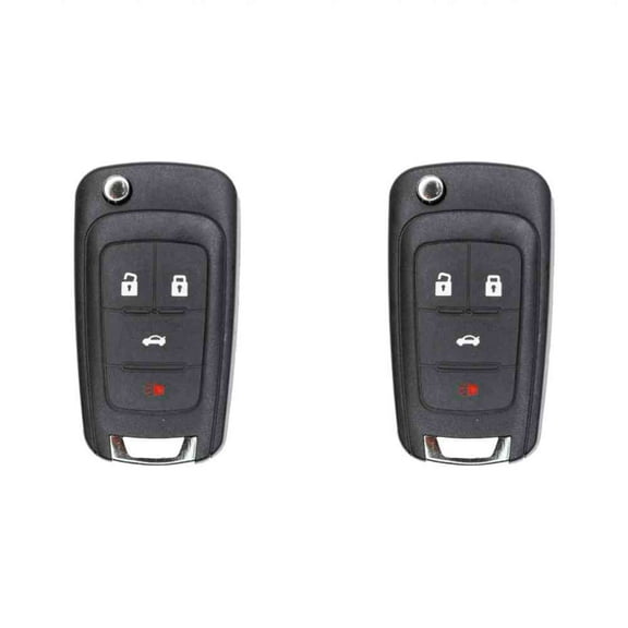 Eye4Techs Replacement Flip Key Fob for Chevrolet Cruze 2014 FCC OHT01060512 Part Number 13504204 13500226 13504200 Pack of 2