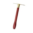 thumbnail image 4 of Masajeador Gua Sha ergonómico de latón con mango de madera, herramienta de masaje facial para la espalda y el cuello. 22 cm, 4 of 9