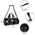 thumbnail image 5 of Skull Head Dance Bag Travel Tote Soccer Sports Bag, Size 17.7 Inches with Interior Zipper Pocket, Large Capacity | Dancers, Travelers, and Athletes!, 5 of 6