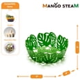 thumbnail image 4 of Mango Steam Decorative Centerpiece Fruit, Vegetable, & Candy Basket (Leaf, Green), 4 of 6