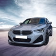 thumbnail image 2 of Ikon Motorsports Front Bumper Lip Compatible With 2022-2025 BMW G42 2 Series 220i M Sport M240i xDrive Gloss Black M Performance Style Dry Carbon Fiber Front Lip Spoiler Splitter 3PCS, 2 of 9