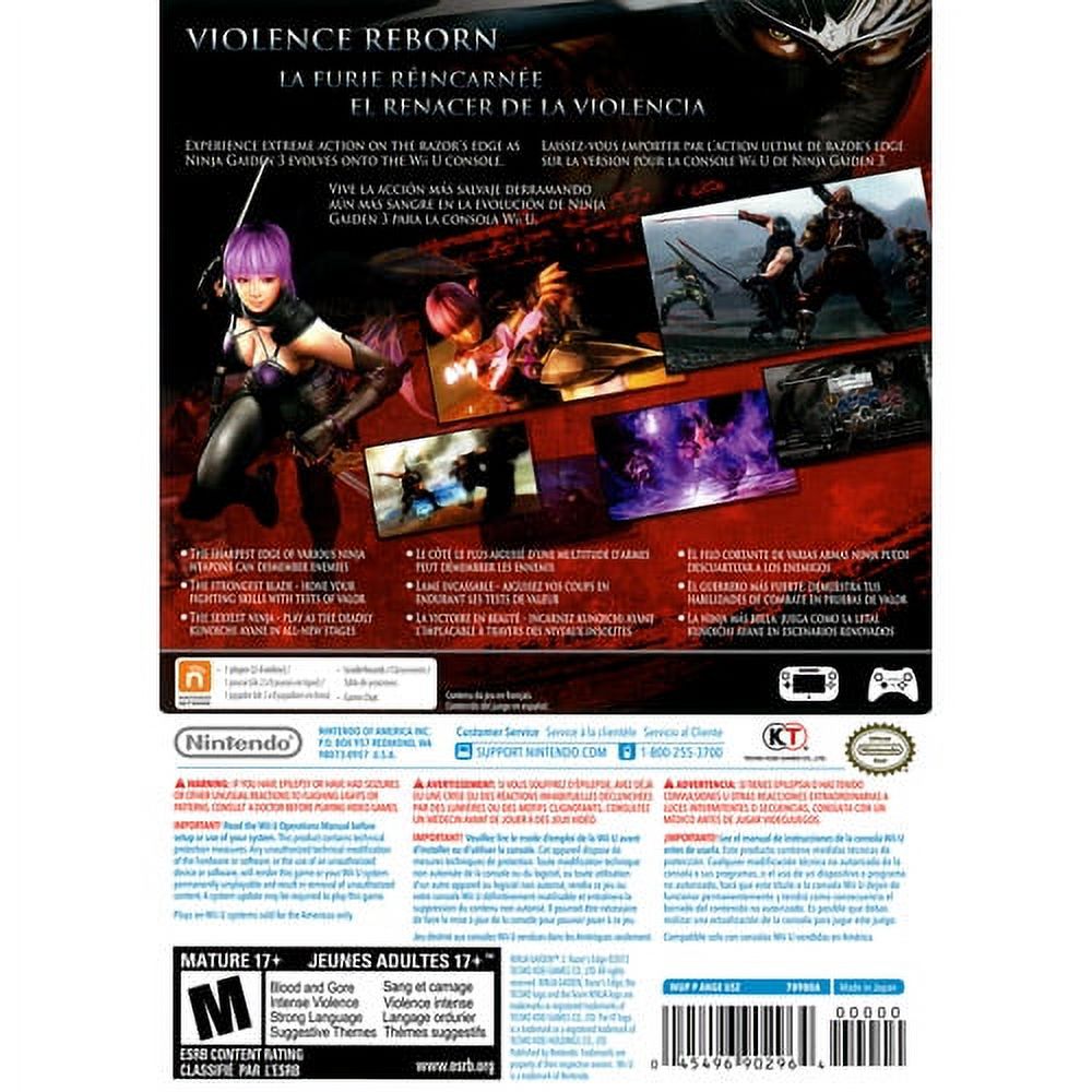 Ninja Gaiden 3: Razor's Edge (Wii U) - Pre-Owned - image 2 of 7