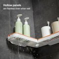 thumbnail image 2 of Bathroom Corner Wall-mounted Punch-Free Rack Storage Bathroom Wall-mounted Drain Rack Holder Corner Shower Shelf Shelves Bathroom Accessories, 2 of 9