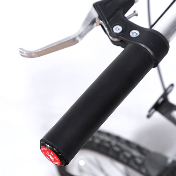 Cubierta de agarre Hanldebar antideslizante súper liviana y cómoda, agarre, agarre de gel de sílice a prueba de golpes con tapones de extremo para bicicleta de 18 mm para(16.00*7.00*4.00cm-black) EOTVIA NO