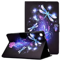 Allytech Case for Samsung Galaxy Tab A 10.1 Inch 2019(SM-T510/SM-T515), Wallet Folding Stand Anti-Slip Card Slots PU Leather Shockproof Case for Galaxy Tab A 10.2" T510/T515 2019, Butterfly & Floral