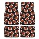 thumbnail image 1 of Fotbe Brown Football On Black Juego de 4 Tapetes para Auto con Estampado – Alfombrillas de Goma Reforzada, Diseño Antideslizante, Protección para Todo el Año – Vehículos, Autos, Camionetas y SUVs, 1 of 7